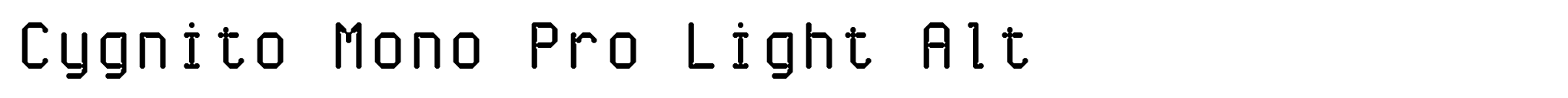 Cygnito Mono Pro Light Alt image